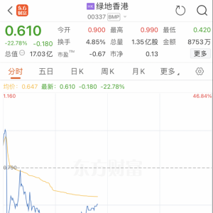 忽然！暴跌46%！港股地产股全线跳水